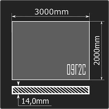 Лист горячекатаный 14*2000*3000 09Г2С Феррум ГОСТ 19281-2014