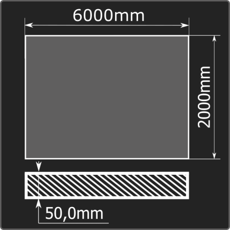 Лист горячекатаный 50*2000*6000 ст.3сп ГОСТ 14637-89
