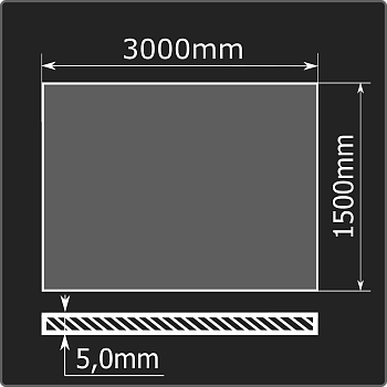 Лист горячекатаный 5,0*1500*3000 ст.3сп ММК ГОСТ 14637-89
