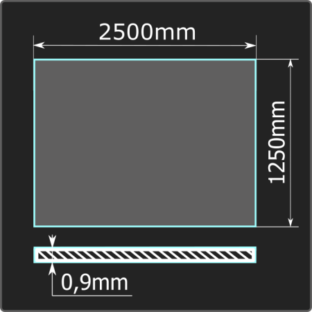 Лист холоднокатаный 0,9*1250*2500 ст.08пс Кармет ГОСТ 16523-97