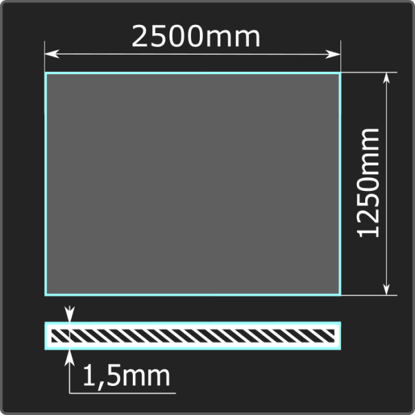 Лист холоднокатаный 1,5*1250*2500 ст.08пс Кармет ГОСТ 16523-97