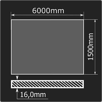 Лист горячекатаный 16*1500*6000 С255 ГОСТ 27772-2021