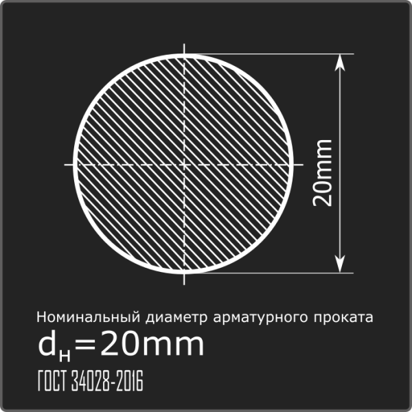 Арматура 20,0 А-I (А240) ГОСТ 34028-2016 11,7м
