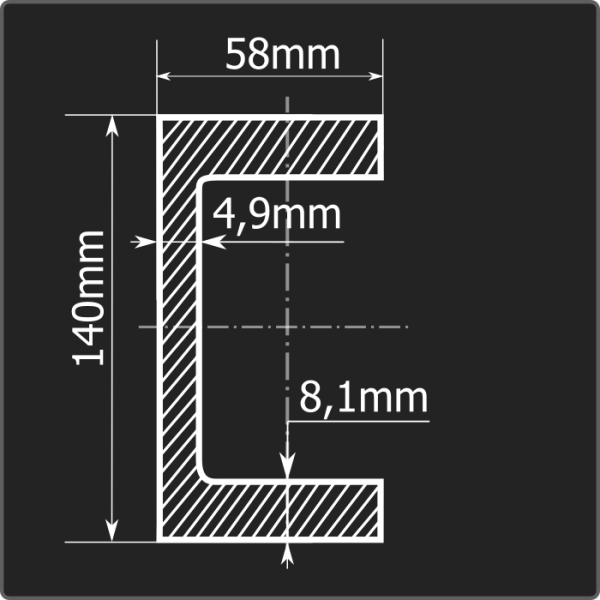 Швеллер 14П С255 12м ГОСТ 27772-2021/ГОСТ 8240-97