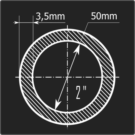 Труба ВГП 50*3,5 ст.3сп 6м ГОСТ 3262-75