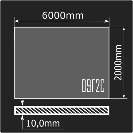 Лист горячекатаный 10*2000*6000 09Г2С ММК ГОСТ 19281-2014
