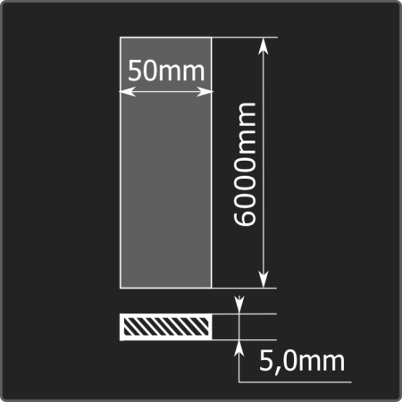 Полоса горячекатаная 5,0*50 6м ст.3сп ГОСТ 103-2006